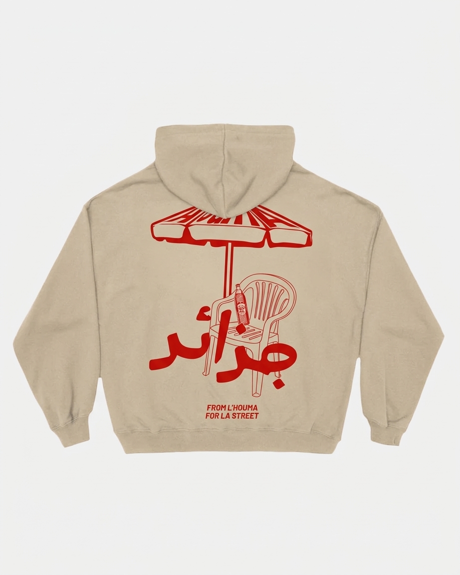 L'Houma Summer Time - Beige Hoodie - Image 3
