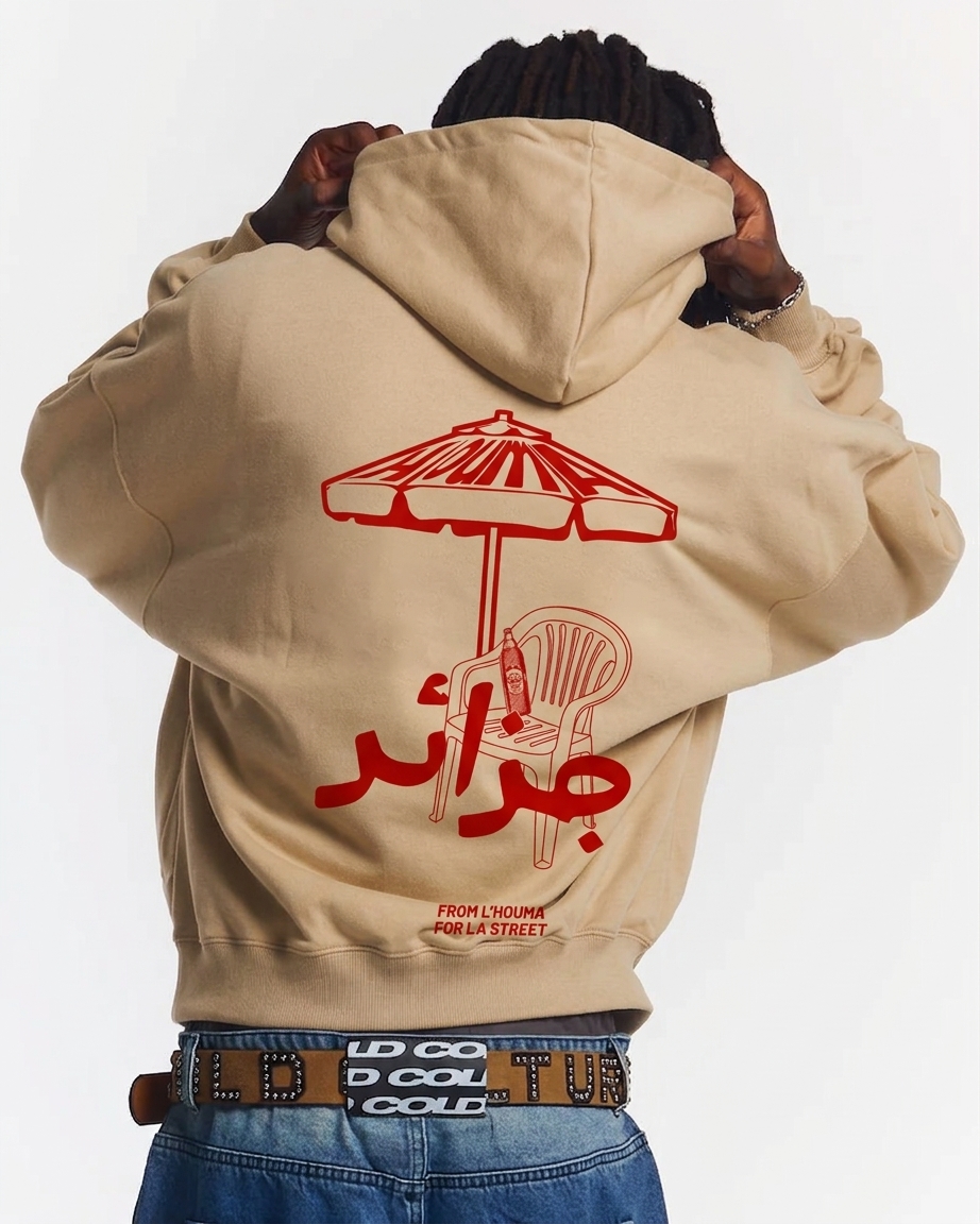 L'Houma Summer Time - Beige Hoodie